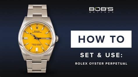 change time rolex oyster perpetual